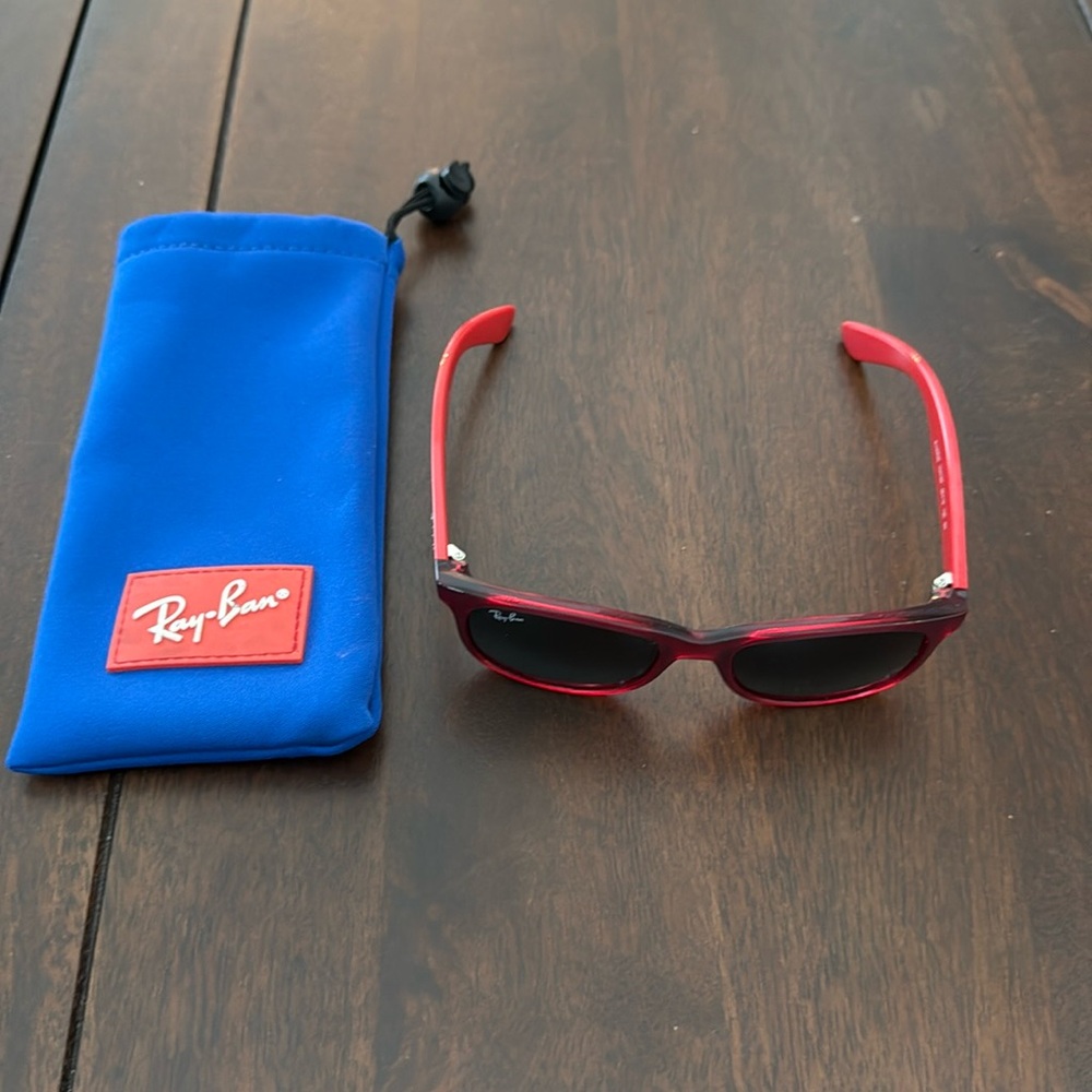 Ray-Ban Kids Red Sunglasses - Classic UV Protection
